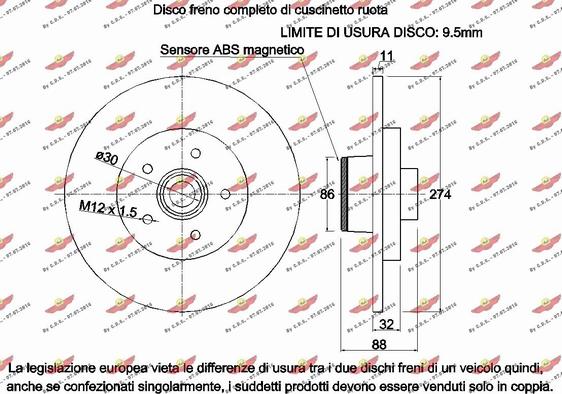 Autokit 01.97718 - Bremžu diski autodraugiem.lv