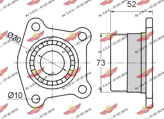 Autokit 01.097 - Riteņa rumbas gultņa komplekts autodraugiem.lv