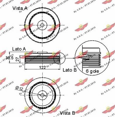 Autokit 03.90096 - Piedziņas skriemelis, Kloķvārpsta autodraugiem.lv