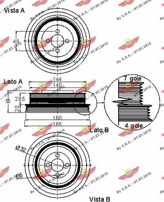 Autokit 03.90050 - Piedziņas skriemelis, Kloķvārpsta autodraugiem.lv