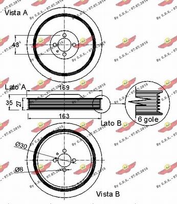 Autokit 03.90195 - Piedziņas skriemelis, Kloķvārpsta autodraugiem.lv