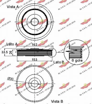 Autokit 03.90207 - Piedziņas skriemelis, Kloķvārpsta autodraugiem.lv