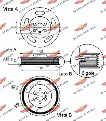 Autokit 03.90235 - Piedziņas skriemelis, Kloķvārpsta autodraugiem.lv