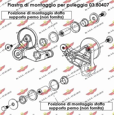 Autokit 03.80420 - Remkomplekts, Spriegotājlīste-Ķīļrievu siksna autodraugiem.lv