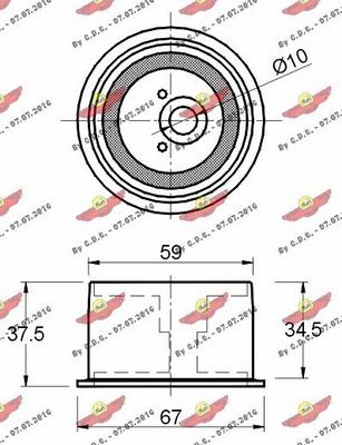 Autokit 03.80699 - Spriegotājrullītis, Gāzu sadales mehānisma piedziņas siksna autodraugiem.lv