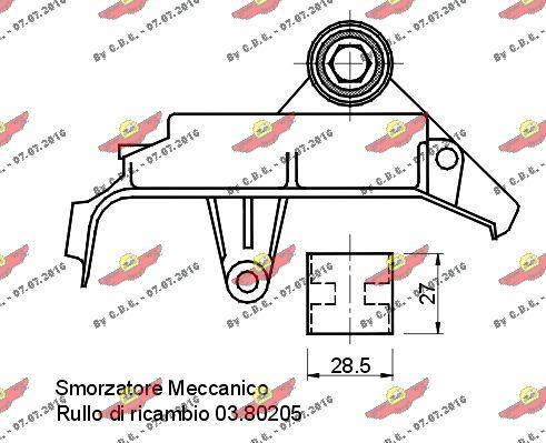 Autokit 03.80207 - Mierinātājs, Zobsiksna autodraugiem.lv