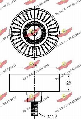 Autokit 03.80783 - Parazīt / Vadrullītis, Ķīļrievu siksna autodraugiem.lv