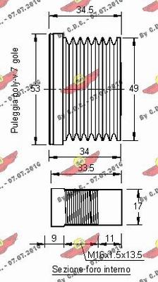 Autokit 03.81445 - Piedziņas skriemelis, Ģenerators autodraugiem.lv