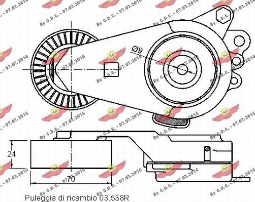 Autokit 03.81534 - Siksnas spriegotājs, Ķīļsiksna autodraugiem.lv