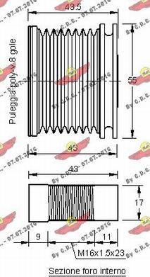 Autokit 03.81243 - Piedziņas skriemelis, Ģenerators autodraugiem.lv