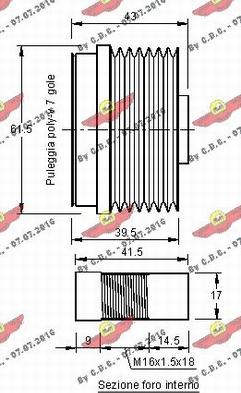 Autokit 03.81255 - Piedziņas skriemelis, Ģenerators autodraugiem.lv