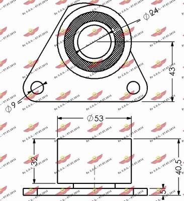 Autokit 03.291 - Spriegotājrullītis, Gāzu sadales mehānisma piedziņas siksna autodraugiem.lv