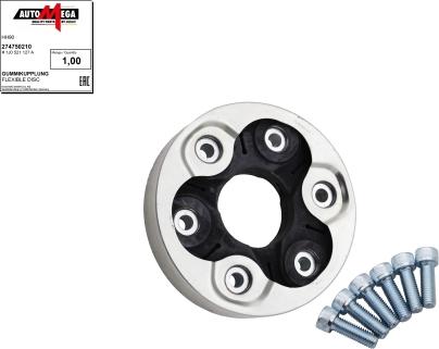 Automega 274750210 - Šarnīrs, Garenvārpsta autodraugiem.lv