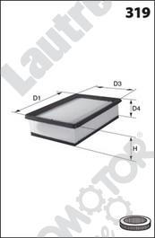 Automotor France LAT165 - Gaisa filtrs autodraugiem.lv