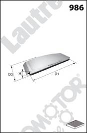 Automotor France LATR64 - Filtrs, Salona telpas gaiss autodraugiem.lv