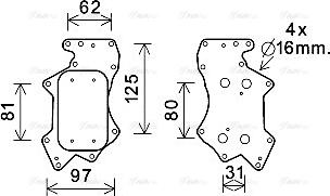 Ava Quality Cooling AI3403 - Eļļas radiators, Motoreļļa autodraugiem.lv