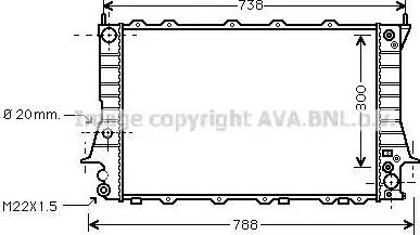 Ava Quality Cooling AI 2082 - Radiators, Motora dzesēšanas sistēma autodraugiem.lv