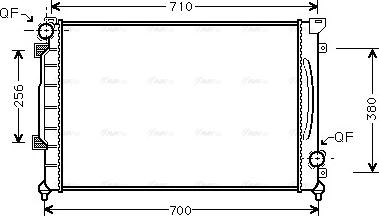 Ava Quality Cooling AI 2139 - Radiators, Motora dzesēšanas sistēma autodraugiem.lv