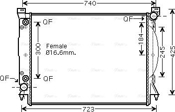 Ava Quality Cooling AI 2246 - Radiators, Motora dzesēšanas sistēma autodraugiem.lv