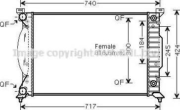 Ava Quality Cooling AI 2241 - Radiators, Motora dzesēšanas sistēma autodraugiem.lv