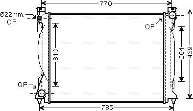 Ava Quality Cooling AI 2235 - Radiators, Motora dzesēšanas sistēma autodraugiem.lv