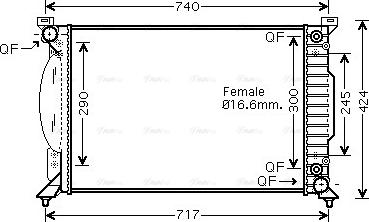 Ava Quality Cooling AI 2229 - Radiators, Motora dzesēšanas sistēma autodraugiem.lv