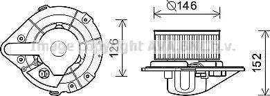 Ava Quality Cooling AI 7501 - Elektromotors, Salona ventilācija autodraugiem.lv