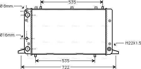 Ava Quality Cooling AIA2053 - Radiators, Motora dzesēšanas sistēma autodraugiem.lv