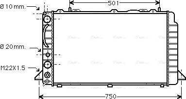 Ava Quality Cooling AIA2089 - Radiators, Motora dzesēšanas sistēma autodraugiem.lv