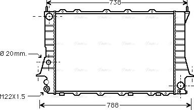 Ava Quality Cooling AIA2081 - Radiators, Motora dzesēšanas sistēma autodraugiem.lv