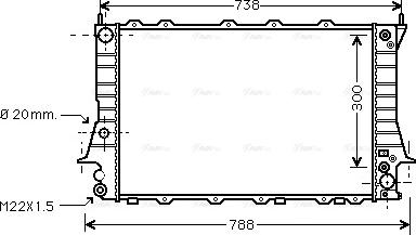 Ava Quality Cooling AIA2082 - Radiators, Motora dzesēšanas sistēma autodraugiem.lv