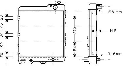 Ava Quality Cooling AIA2038 - Radiators, Motora dzesēšanas sistēma autodraugiem.lv