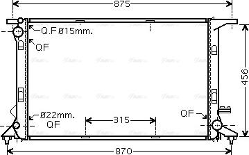 Ava Quality Cooling AIA2290 - Radiators, Motora dzesēšanas sistēma autodraugiem.lv