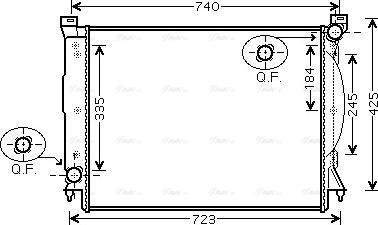 Ava Quality Cooling AIA2245 - Radiators, Motora dzesēšanas sistēma autodraugiem.lv