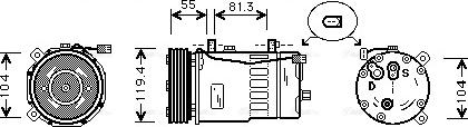 Ava Quality Cooling AIAK003 - Kompresors, Gaisa kond. sistēma autodraugiem.lv