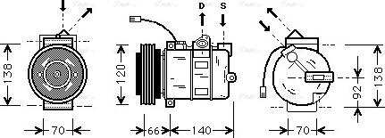Ava Quality Cooling AI K150 - Kompresors, Gaisa kond. sistēma autodraugiem.lv