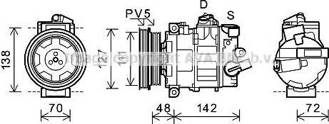 Ava Quality Cooling AIK359 - Kompresors, Gaisa kond. sistēma autodraugiem.lv
