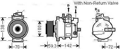 Ava Quality Cooling AIAK334 - Kompresors, Gaisa kond. sistēma autodraugiem.lv