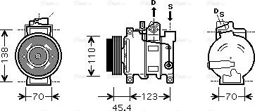 Ava Quality Cooling AIAK227 - Kompresors, Gaisa kond. sistēma autodraugiem.lv