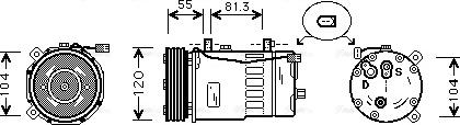 Ava Quality Cooling AIK003 - Kompresors, Gaisa kond. sistēma autodraugiem.lv