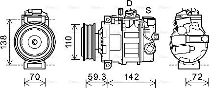 Ava Quality Cooling AIK398 - Kompresors, Gaisa kond. sistēma autodraugiem.lv