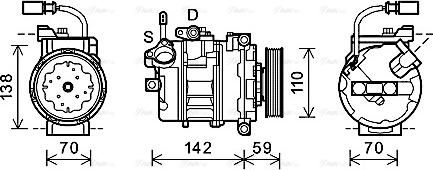 Ava Quality Cooling AIK340 - Kompresors, Gaisa kond. sistēma autodraugiem.lv