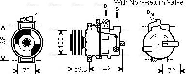 Ava Quality Cooling AIK334 - Kompresors, Gaisa kond. sistēma autodraugiem.lv