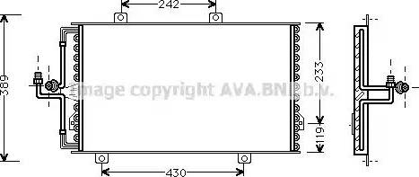 Ava Quality Cooling AL 5060 - Kondensators, Gaisa kond. sistēma autodraugiem.lv
