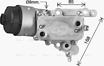 Ava Quality Cooling AL3152H - Eļļas radiators, Motoreļļa autodraugiem.lv