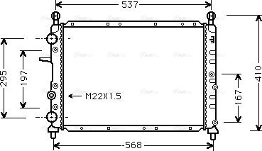 Ava Quality Cooling FTA2094 - Radiators, Motora dzesēšanas sistēma autodraugiem.lv