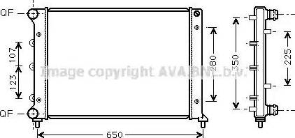 Ava Quality Cooling AL 2078 - Radiators, Motora dzesēšanas sistēma autodraugiem.lv