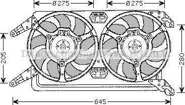 Ava Quality Cooling AL 7507 - Ventilators, Motora dzesēšanas sistēma autodraugiem.lv