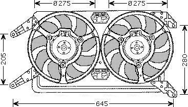 Ava Quality Cooling AL 7512 - Ventilators, Motora dzesēšanas sistēma autodraugiem.lv