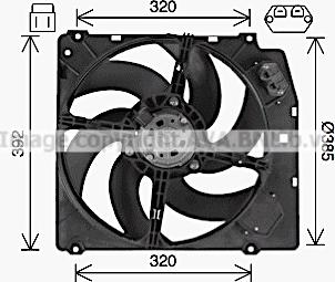 Ava Quality Cooling AL7529 - Ventilators, Motora dzesēšanas sistēma autodraugiem.lv